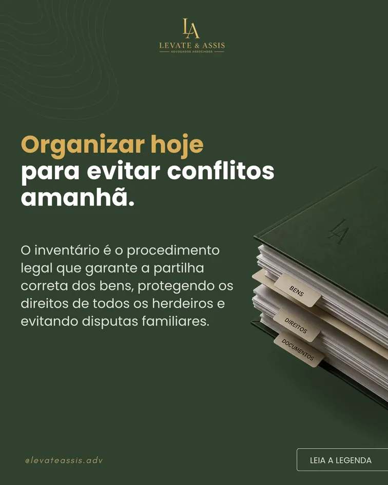 Publicação sobre inventário e prevenção de conflitos